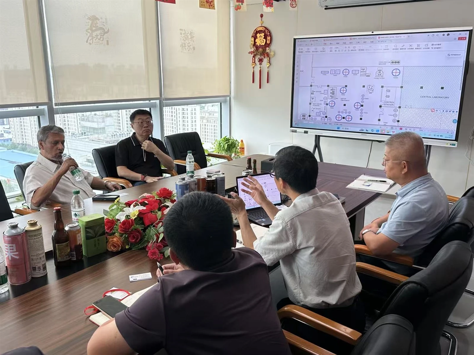 Oman customer discusses yeast production plant layout with Dehui Brewing Oman customer discusses yeast production plant layout with Dehui Brewing